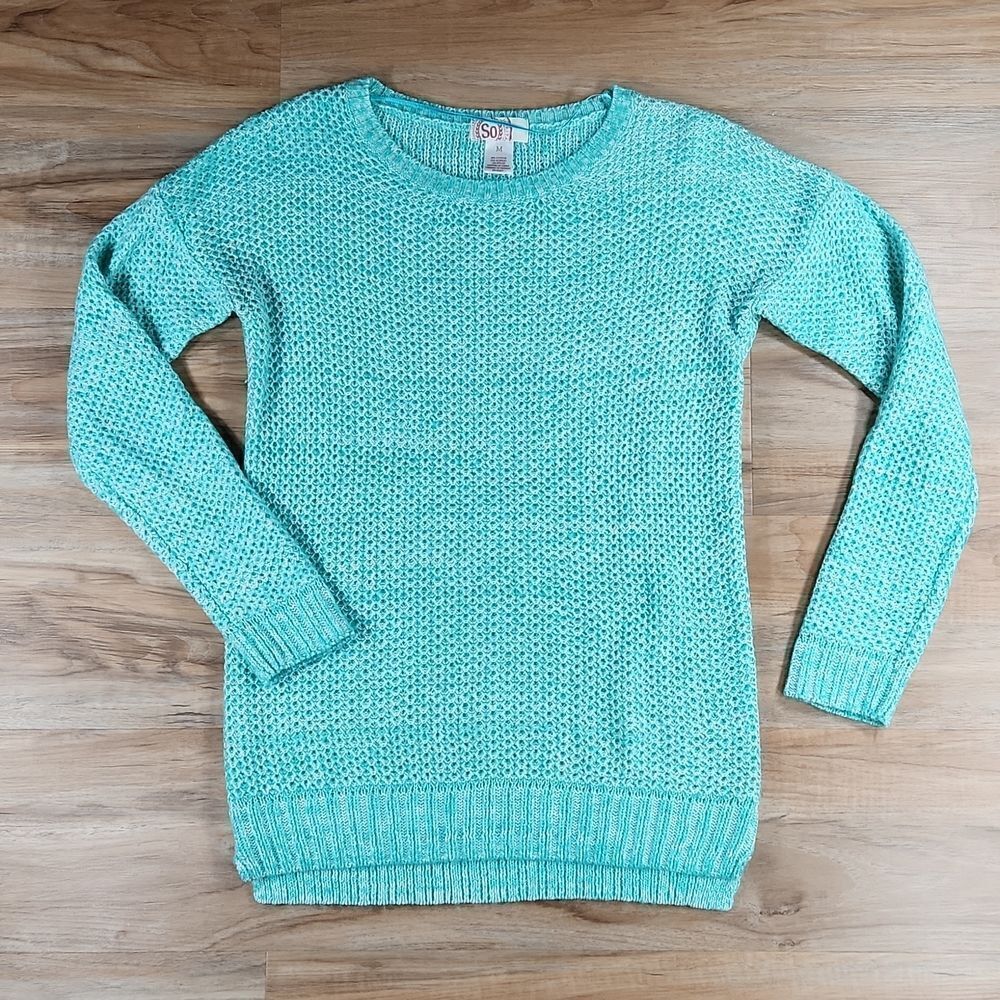 🔹️SO Turquoise Lightweight Knit Sweater Medium
